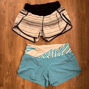 2 pairs of LuluLemon shorts